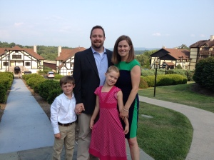 Such fun to dress up and go out as a family!  And it was a beautiful wedding on a beautiful night!