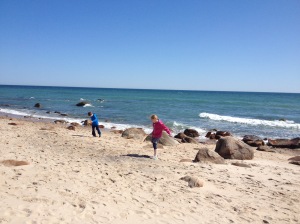 I find such peace in watching my kids play on the beach.